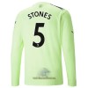 Officiële Voetbalshirt Manchester City Stones 5 Derde 2022-23 Lange Mouw - Heren